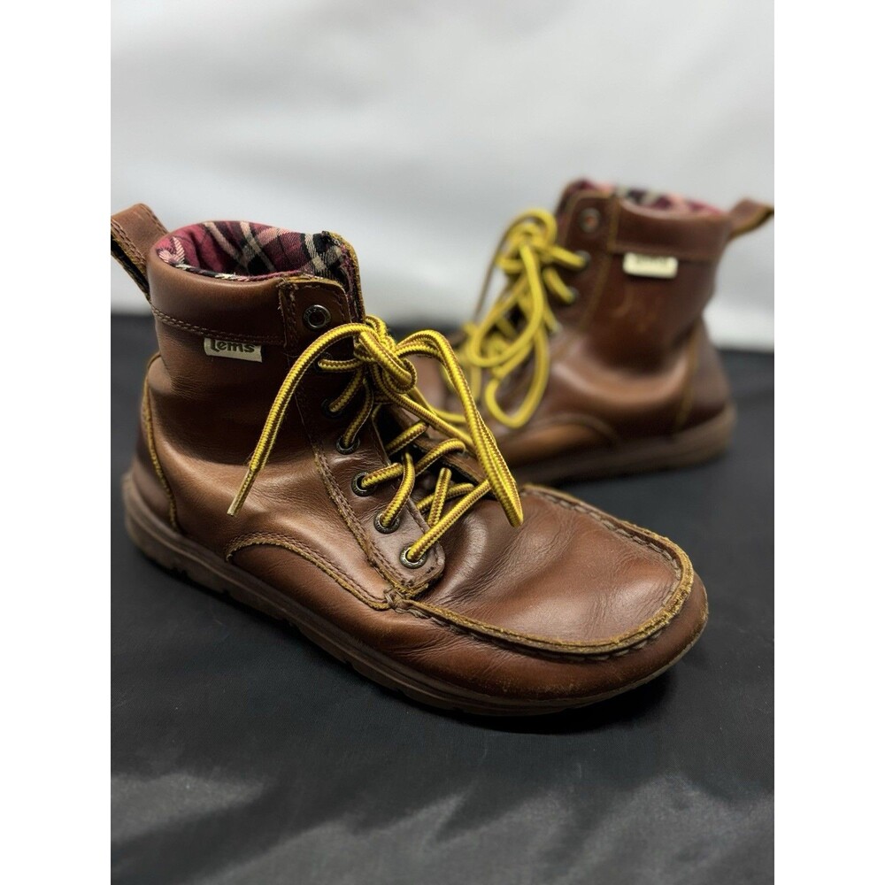 Lems Boulder Boots EU 39 M 7 Brown Barefoot Minimalist Hiking Gorpcore Outdoor